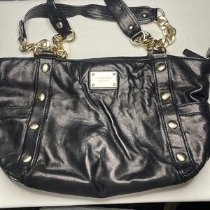 Black Michael Kors Handbag with gold hardware